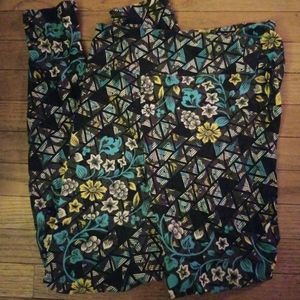 Lularoe OS floral leggings